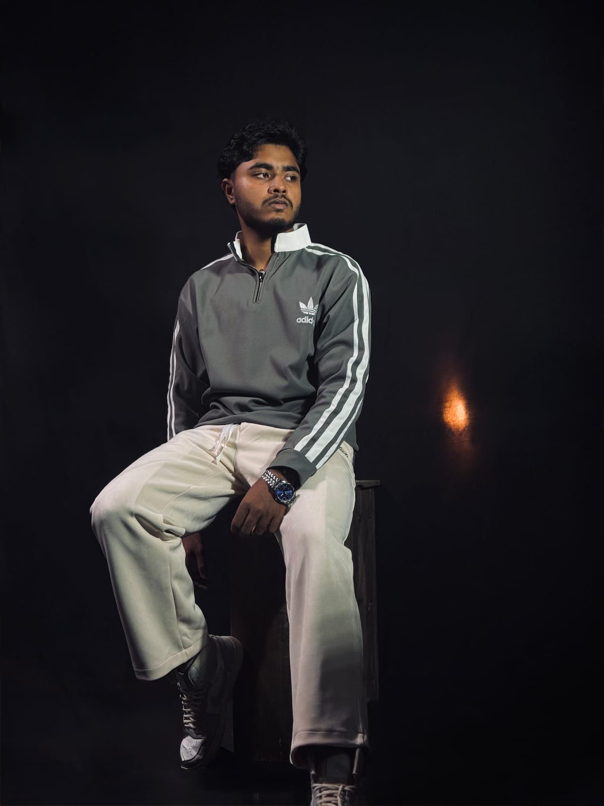 ADIDAS Premium Zipper Polo Sweatshirt - Image 2